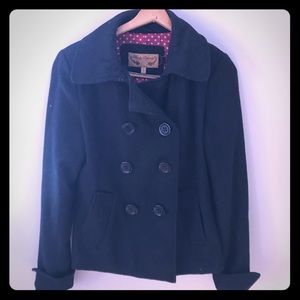 🌸Dark Grey pea coat